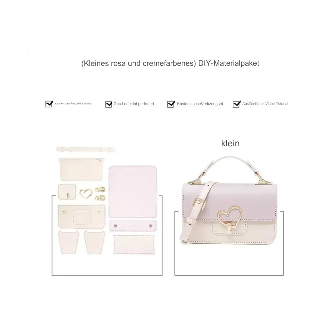 Pack de matériel en cuir DIY personnalisable avec gravure laser