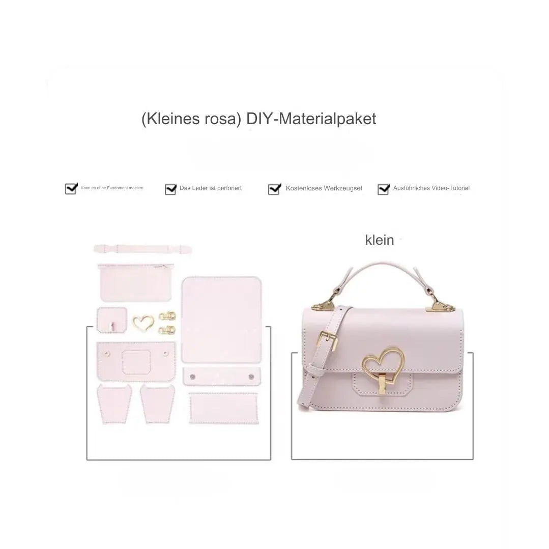 Personalisierbares DIY-Leder-Materialpaket mit Lasergravur