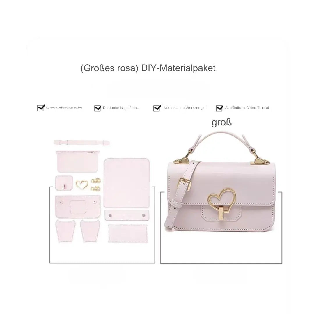 Pack de matériel en cuir DIY personnalisable avec gravure laser