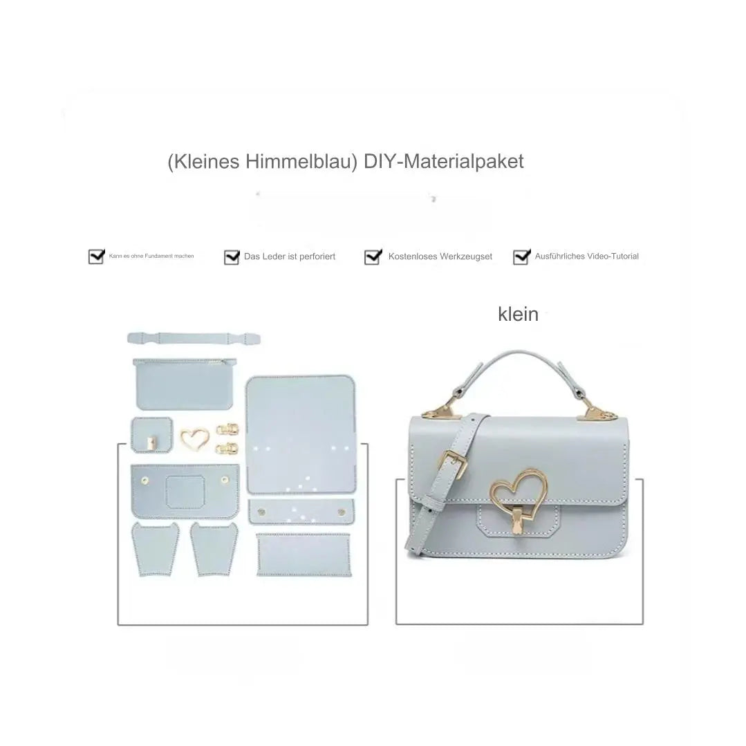 Pack de matériel en cuir DIY personnalisable avec gravure laser