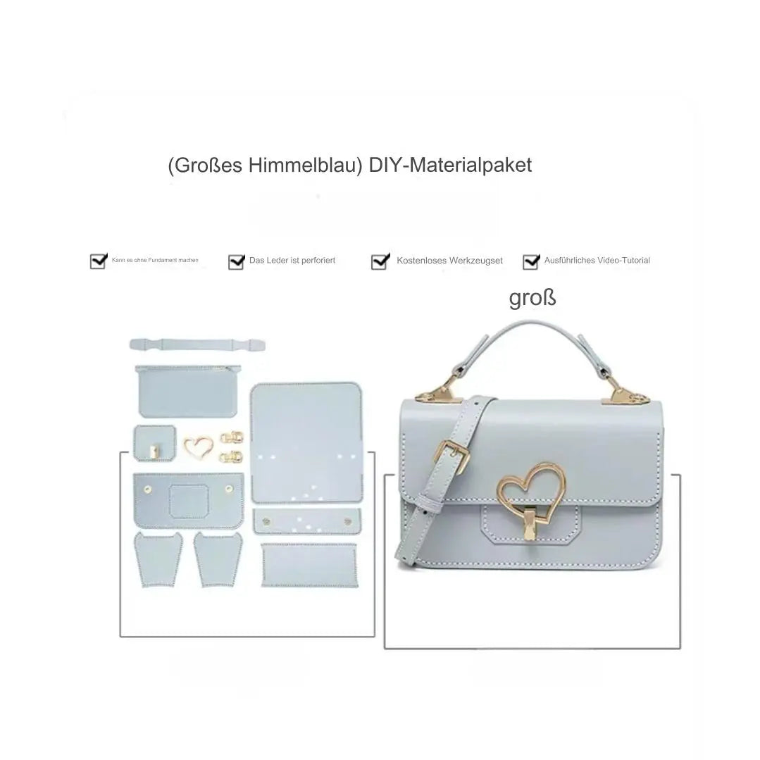 Personalisierbares DIY-Leder-Materialpaket mit Lasergravur