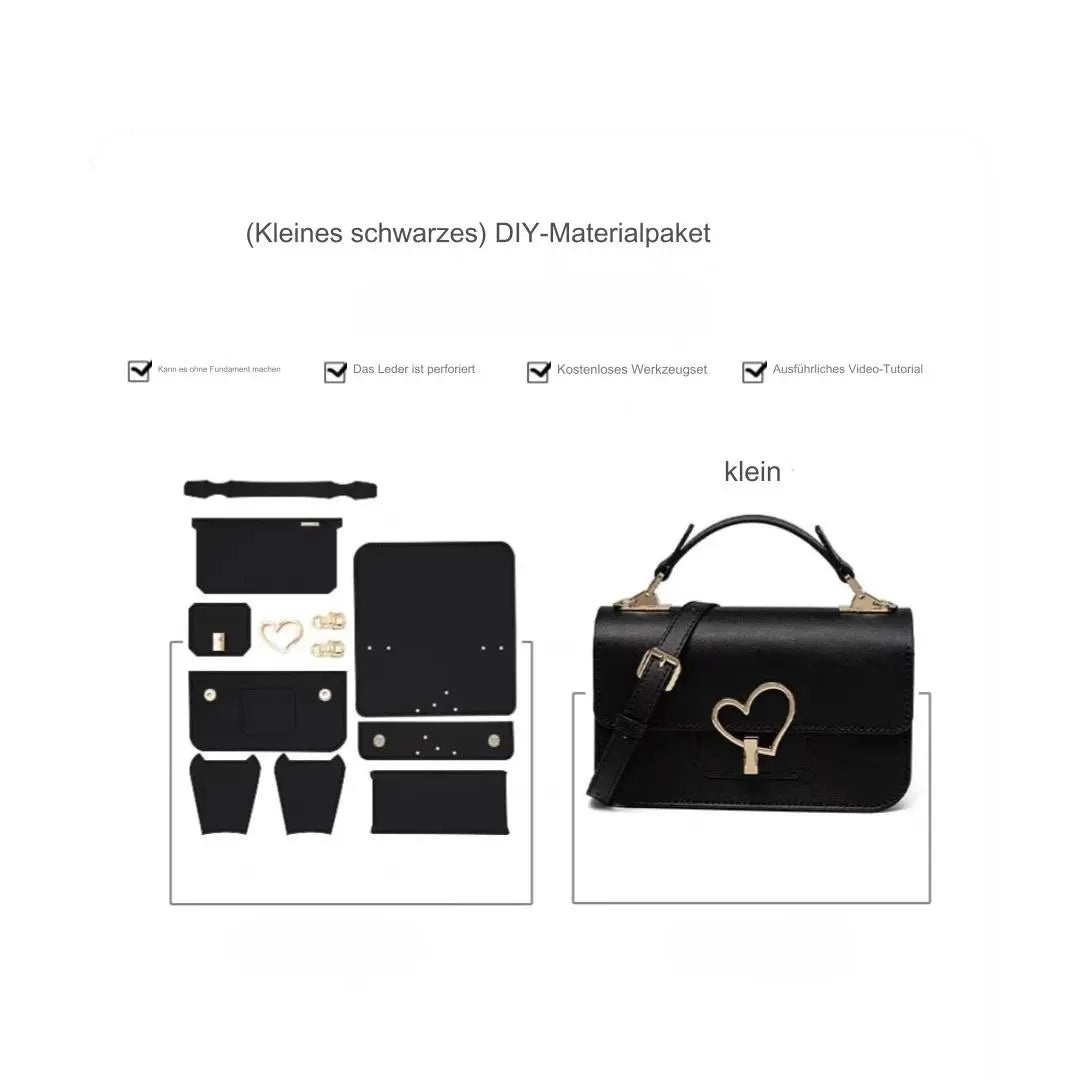 Personalisierbares DIY-Leder-Materialpaket mit Lasergravur