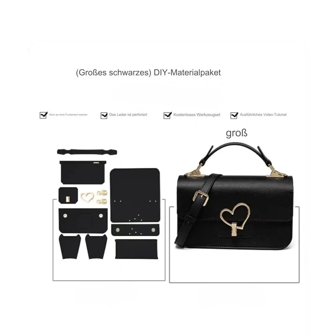 Personalisierbares DIY-Leder-Materialpaket mit Lasergravur