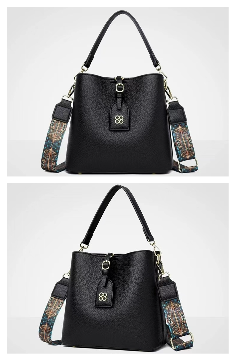 Fashionable women's shoulder bag made of PU leather