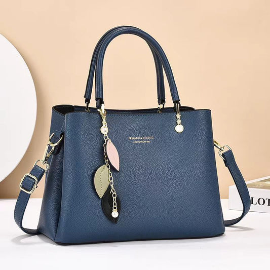 Large leather handbag | shoulder bag