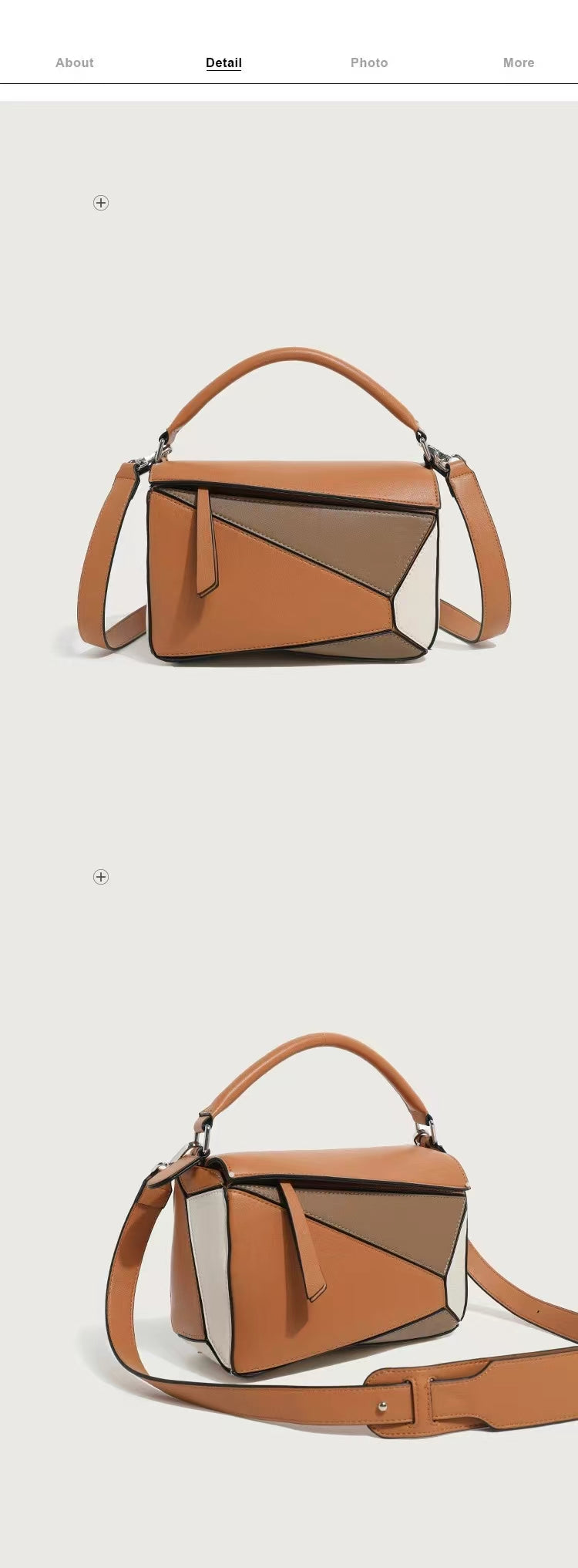 Sac à bandoulière tendance pour femme en cuir PU