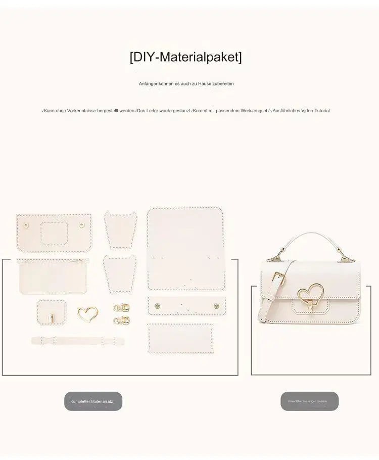 Pack de matériel en cuir DIY personnalisable avec gravure laser