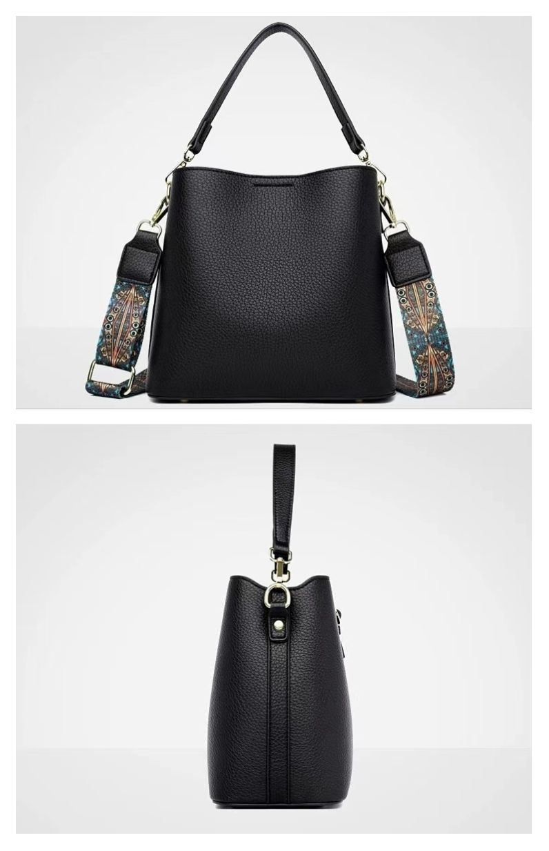 Fashionable women's shoulder bag made of PU leather