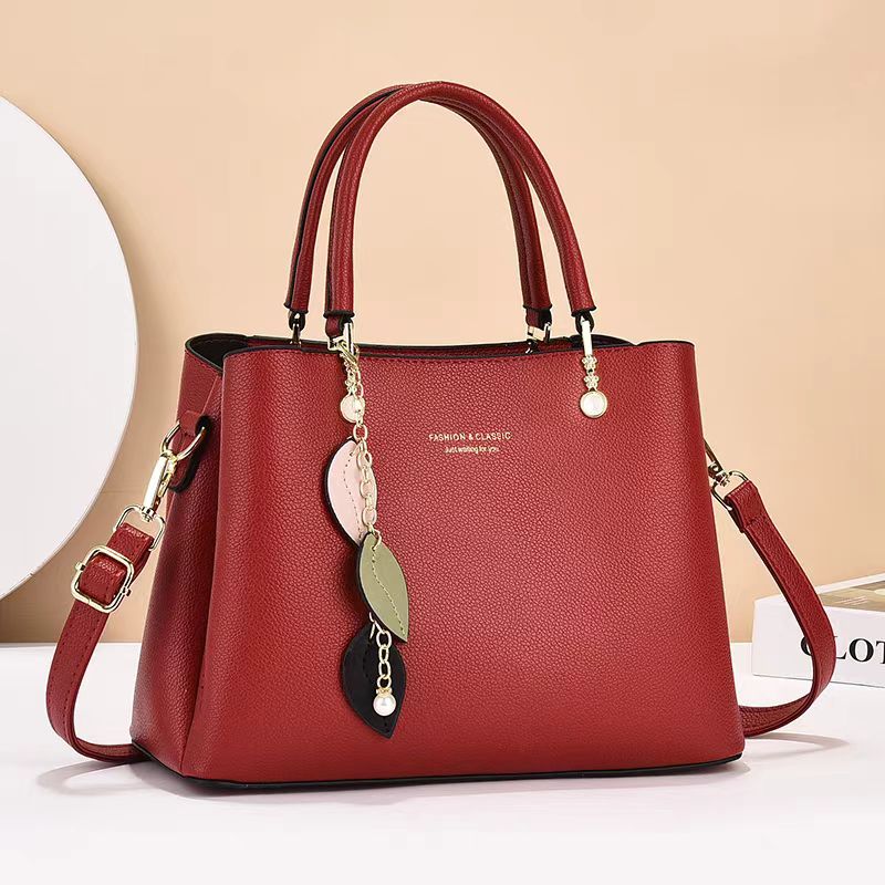 Large leather handbag | shoulder bag