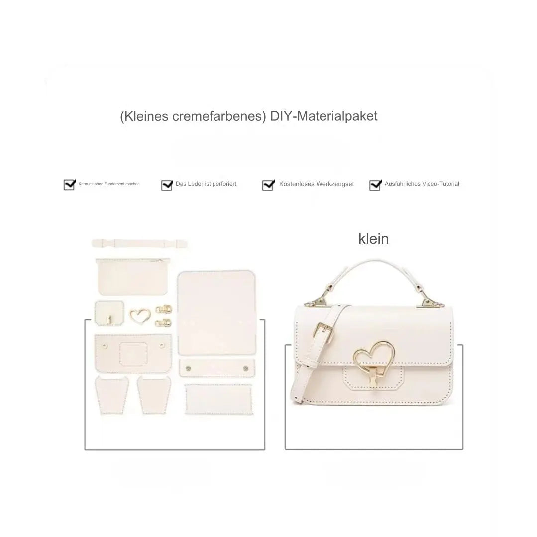 Pack de matériel en cuir DIY personnalisable avec gravure laser