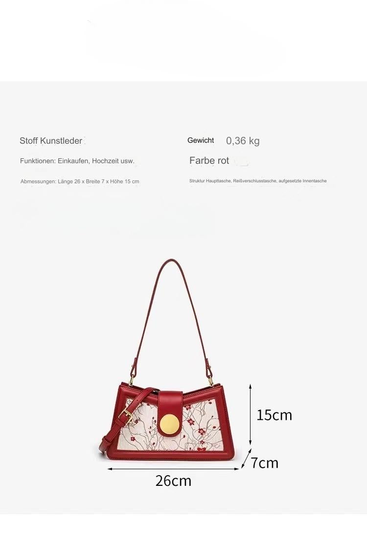 Elegant women's shoulder bag made of PU leather